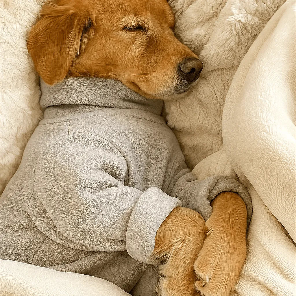 Hundemantel Fleece Wendejacke | Reversibler Wintermantel für Hunde