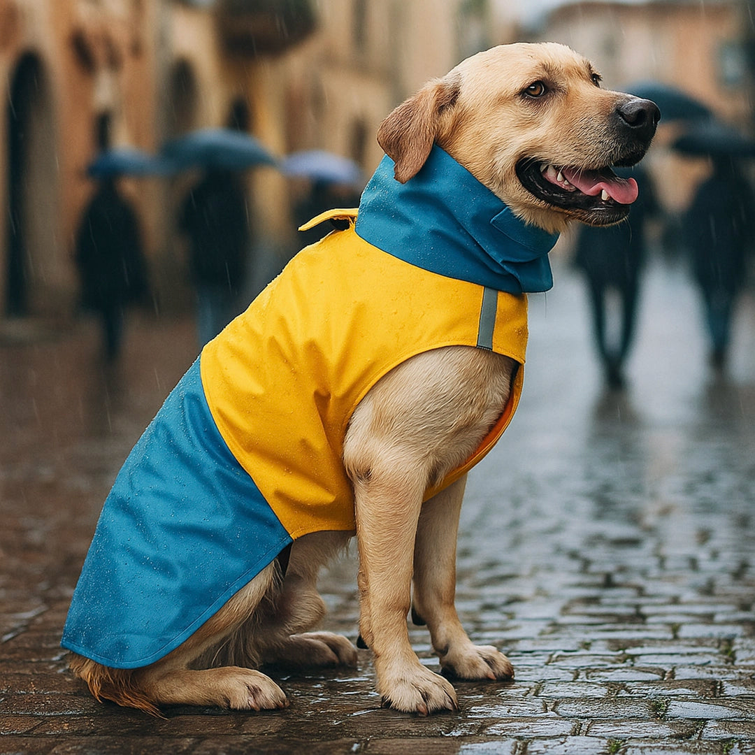 Hundemantel Reflektierend | Colorblock Wasserdichte Hundejacke
