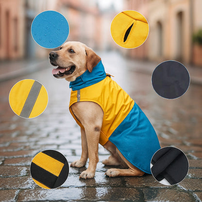 Hundemantel Reflektierend | Colorblock Wasserdichte Hundejacke