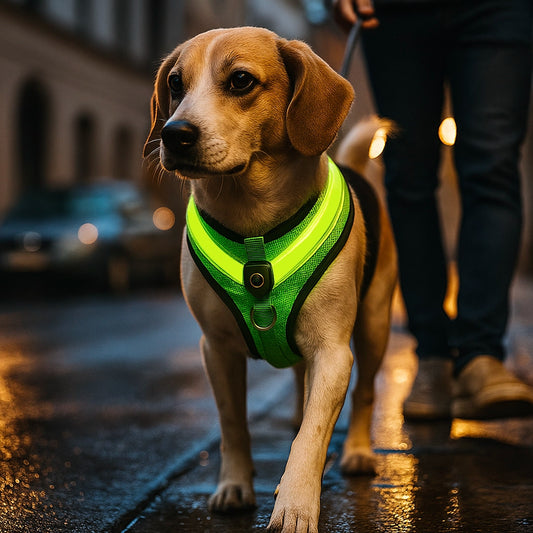 Hundegeschirr mit Reflektorstreifen | Sicher & Bequem