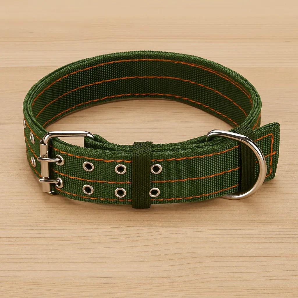 Hundehalsband für Große Hunde | Verstellbares Nylonhalsband mit Metallverschluss