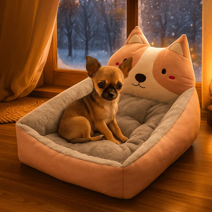 Hundebett in Bärenform | gemütlich & warm für Herbst & Winter
