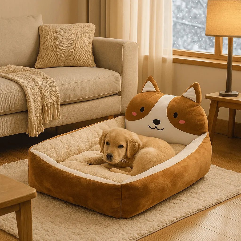 Hundebett in Bärenform | gemütlich & warm für Herbst & Winter