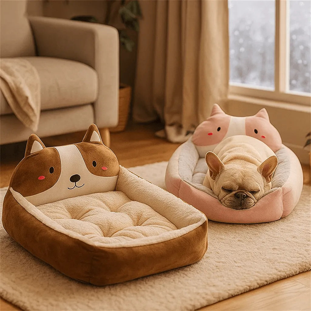 Hundebett in Bärenform | gemütlich & warm für Herbst & Winter