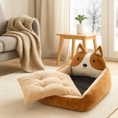 Hundebett in Bärenform | gemütlich & warm für Herbst & Winter