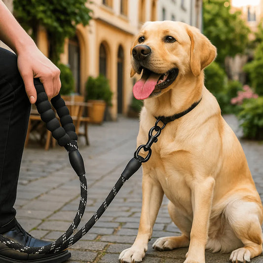 Reflektierende Leine für Hunde mit Gepolstertem Griff – für Kleine bis Große Hunde