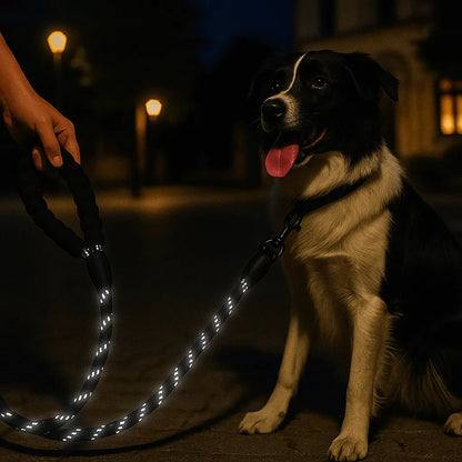Reflektierende Leine für Hunde mit Gepolstertem Griff – für Kleine bis Große Hunde