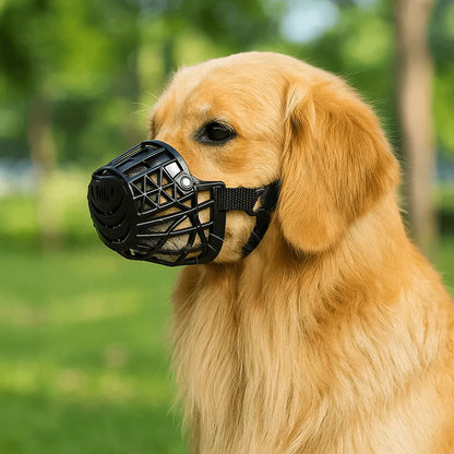 Maulkorb Hund | Verstellbarer & Atmungsaktiver Hundemaulkorb | Anti-Bell- & Beißschutz