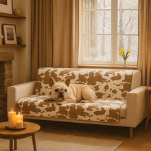 Dog blanket with cow print | Sofa cover & cozy spot for cold days