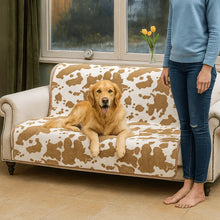 Dog blanket with cow print | Sofa cover & cozy spot for cold days