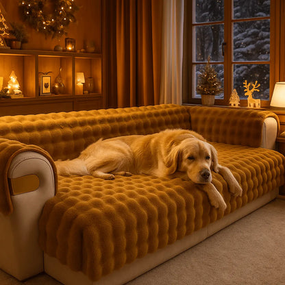 Luxus Sofabezug für Hundebesitzer | Schutz & Wärme im stilvollen Design