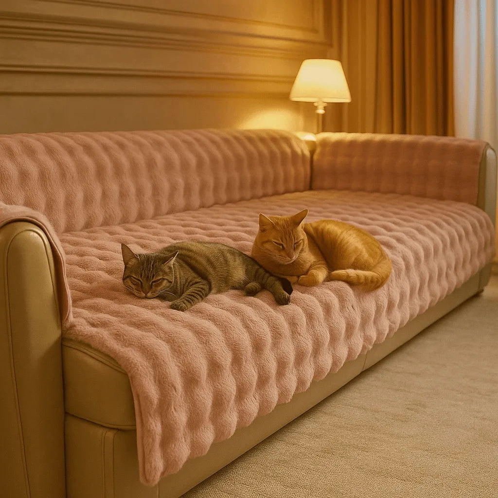 Luxus Sofabezug für Katzenbesitzer | Schutz & Wärme im eleganten Design