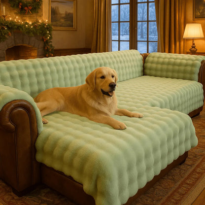 Luxus Sofabezug für Hundebesitzer | Schutz & Wärme im stilvollen Design