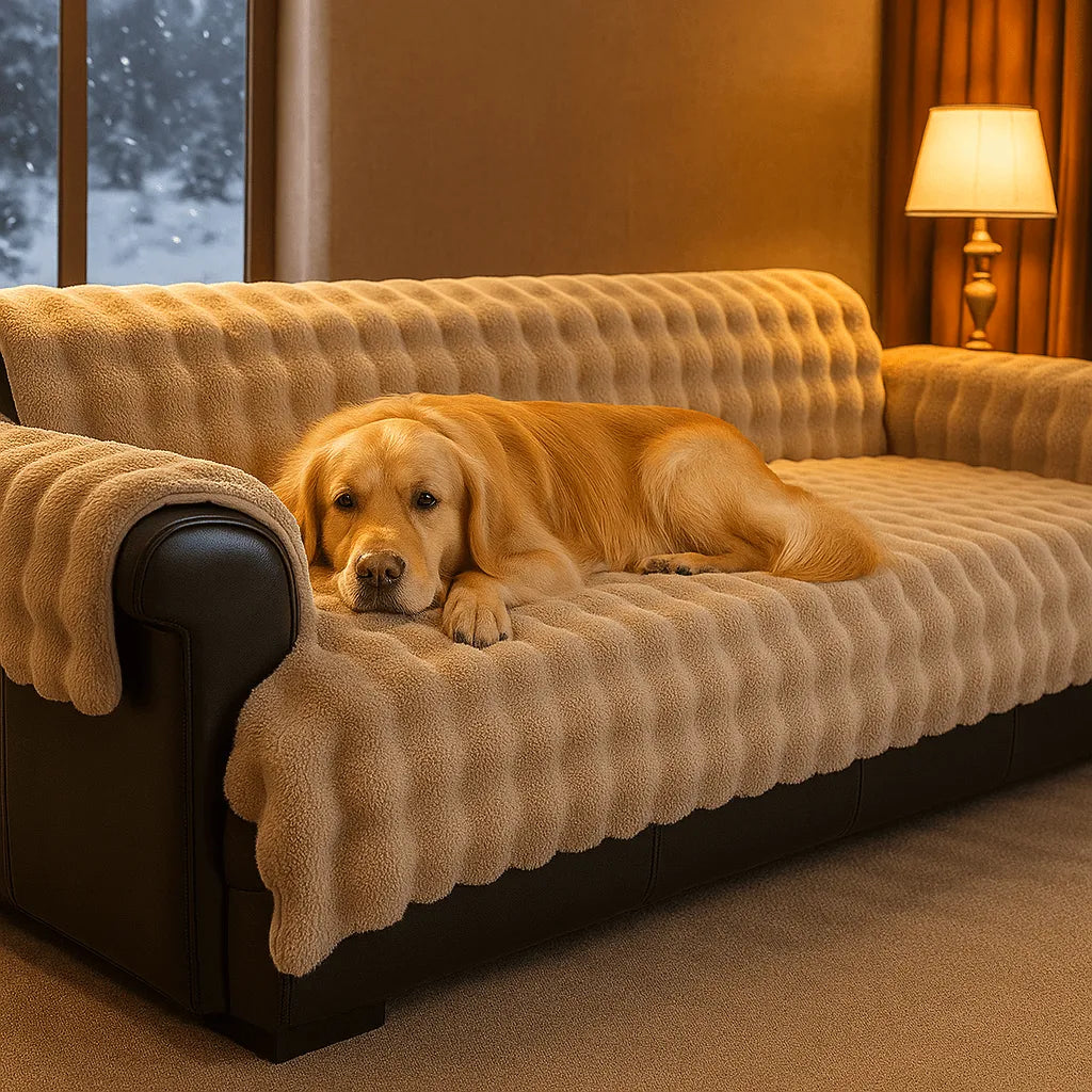 Luxus Sofabezug für Hundebesitzer | Schutz & Wärme im stilvollen Design