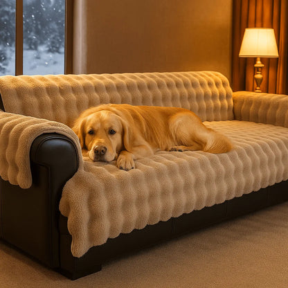 Luxus Sofabezug für Hundebesitzer | Schutz & Wärme im stilvollen Design