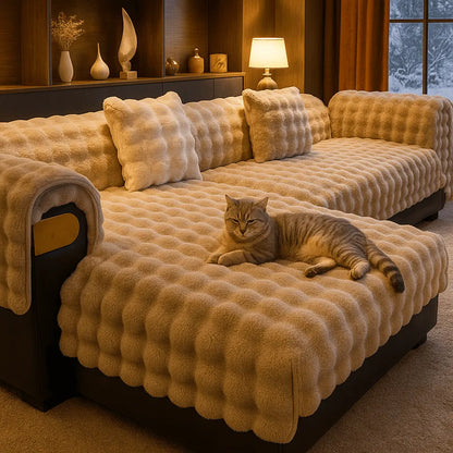 Luxus Sofabezug für Katzenbesitzer | Schutz & Wärme im eleganten Design