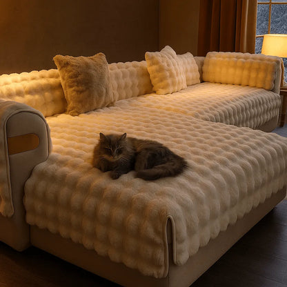 Luxus Sofabezug für Katzenbesitzer | Schutz & Wärme im eleganten Design