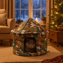 Foldable Cat Cave | Cozy Plush House for Indoor Cats