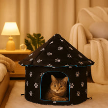 Foldable Cat Cave | Cozy Plush House for Indoor Cats