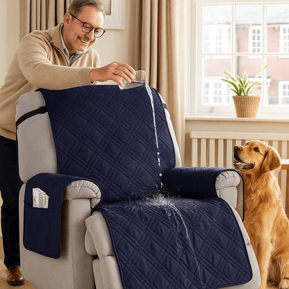 Wasserdichter Relaxsessel Bezug | rutschfest & mit praktischer Tasche