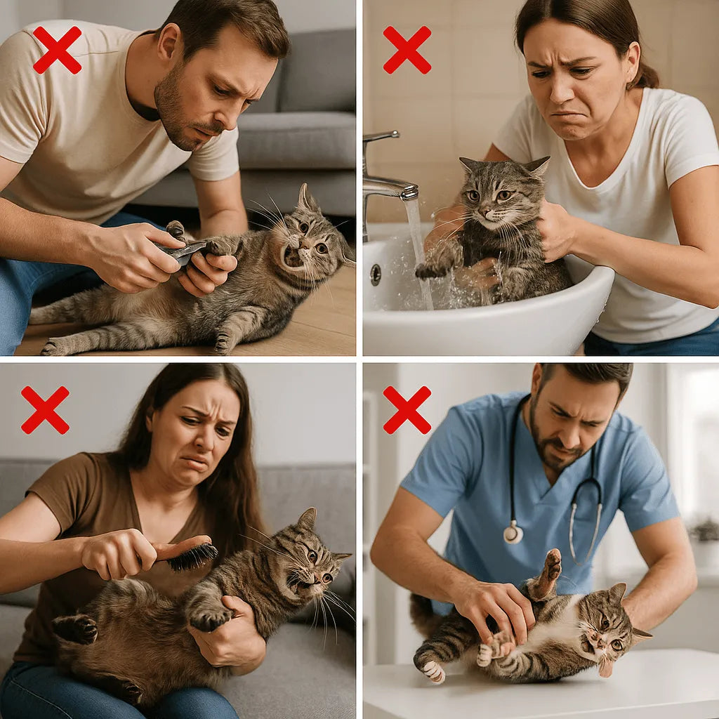 Katzenpflege Hängematte | Entspannte Fell- & Krallenpflege für Katzen
