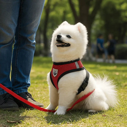 Hundegeschirr atmungsaktiv mit Leine | für Hunde
