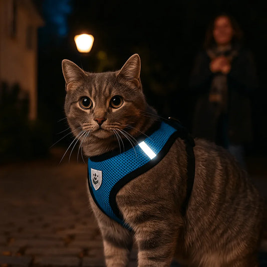 Atmungsaktives Katzengeschirr mit Leine | Komfort & Sicherheit