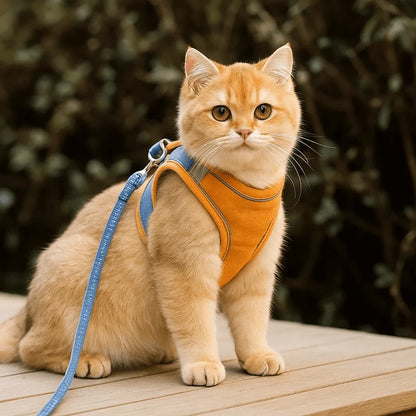 Katzengeschirr | verstellbar, gepolstert & reflektierend