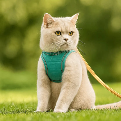 Katzengeschirr | verstellbar, gepolstert & reflektierend