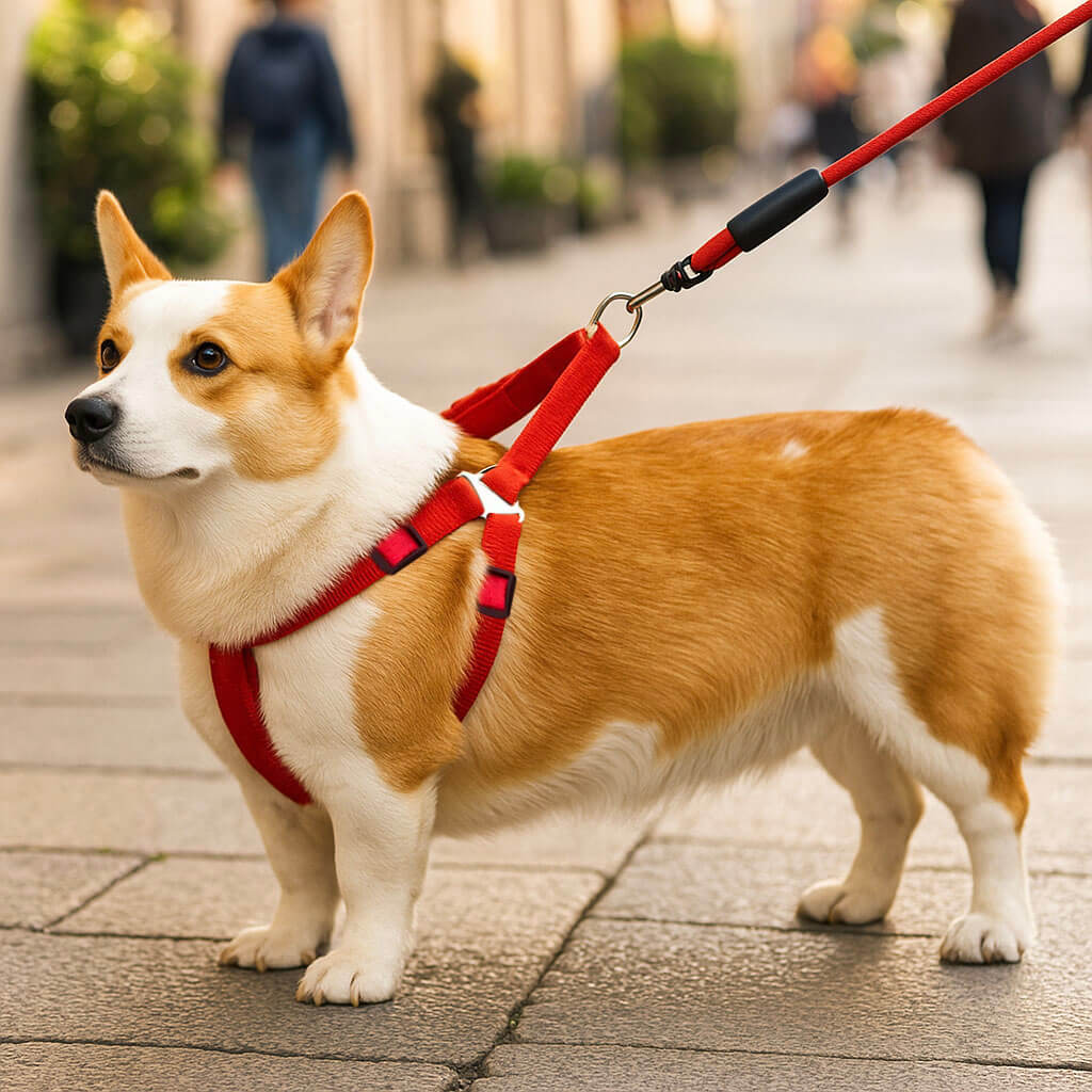 Verstellbares Hundegeschirr mit Leine | Komfort & Sicherheit