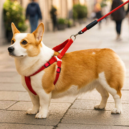 Verstellbares Hundegeschirr mit Leine | Komfort & Sicherheit