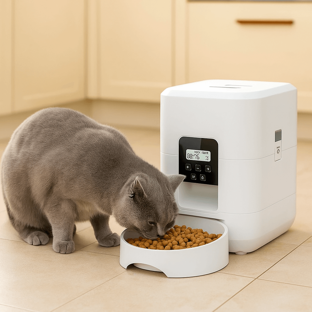 Automatische Futtertonne für Katzen | Smart & App-gesteuert