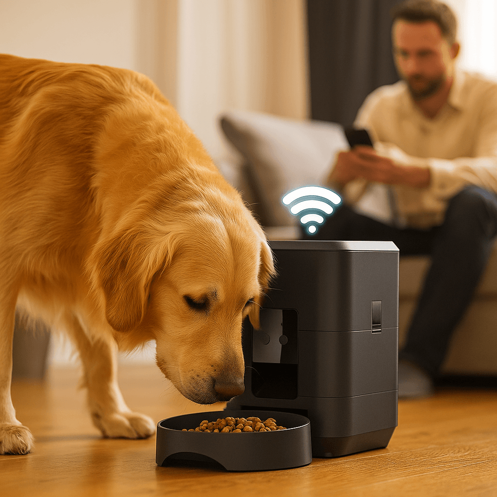 Automatische Futtertonne für Hunde | Smart & App-gesteuert
