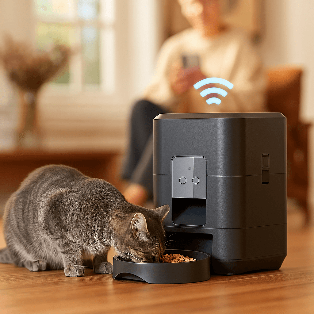 Automatische Futtertonne für Katzen | Smart & App-gesteuert