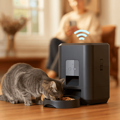 Automatische Futtertonne für Katzen | Smart & App-gesteuert