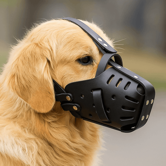 Leder Maulkorb für Hunde | verstellbar, robust & atmungsaktiv