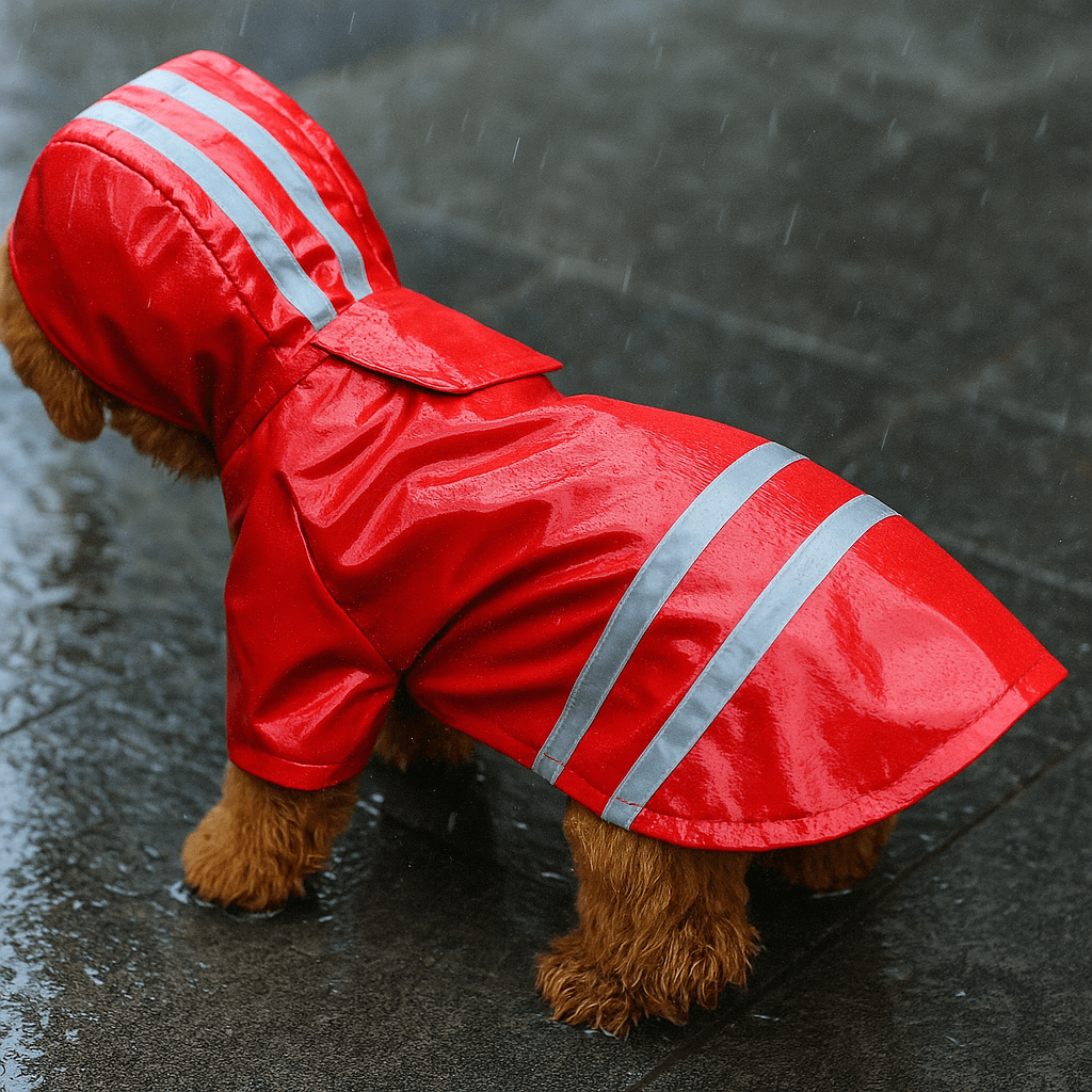 Hundemantel wasserdicht & reflektierend | leichter Regenmantel