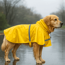 Manteau pour chien avec capuche | imperméable, réfléchissant & avec poches
