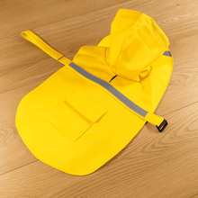 Manteau pour chien avec capuche | imperméable, réfléchissant & avec poches