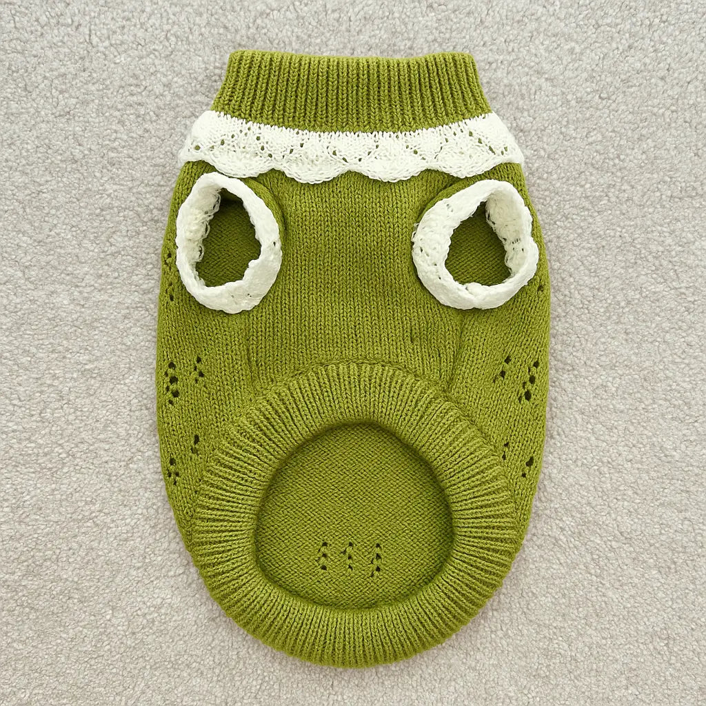 Hundepullover mit Blumenmuster | warm & bequem für deinen Hund