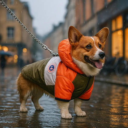 Hundemantel mit Kapuze | wasserfest, winddicht & warm im Winter
