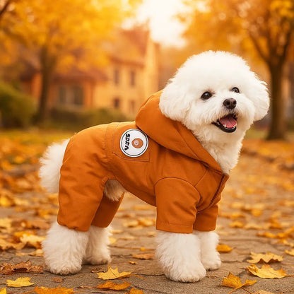 Hundemantel winddicht | warmer Winter Overall für kleine Hunde