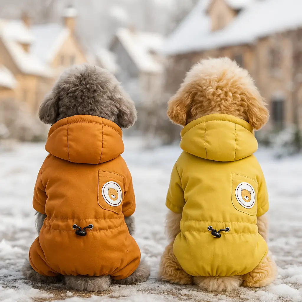 Hundemantel winddicht | warmer Winter Overall für kleine Hunde