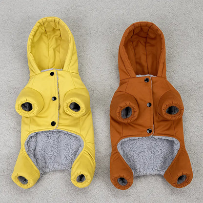Hundemantel winddicht | warmer Winter Overall für kleine Hunde