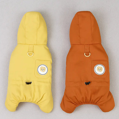 Hundemantel winddicht | warmer Winter Overall für kleine Hunde