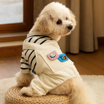 Hundemantel | Hundebekleidung Weiß, Jumpsuit für kleine Hunde