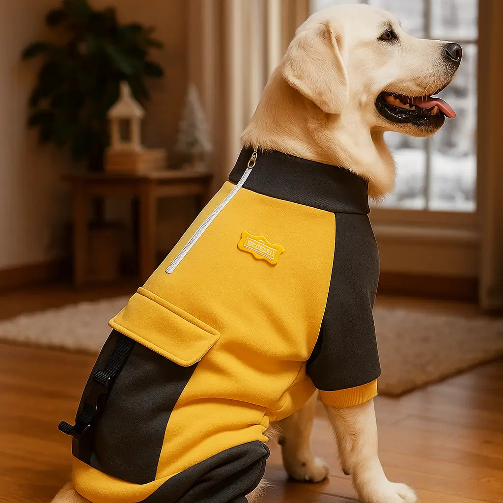 Hundemantel Jumpsuit | warm, winddicht & weich gefüttert