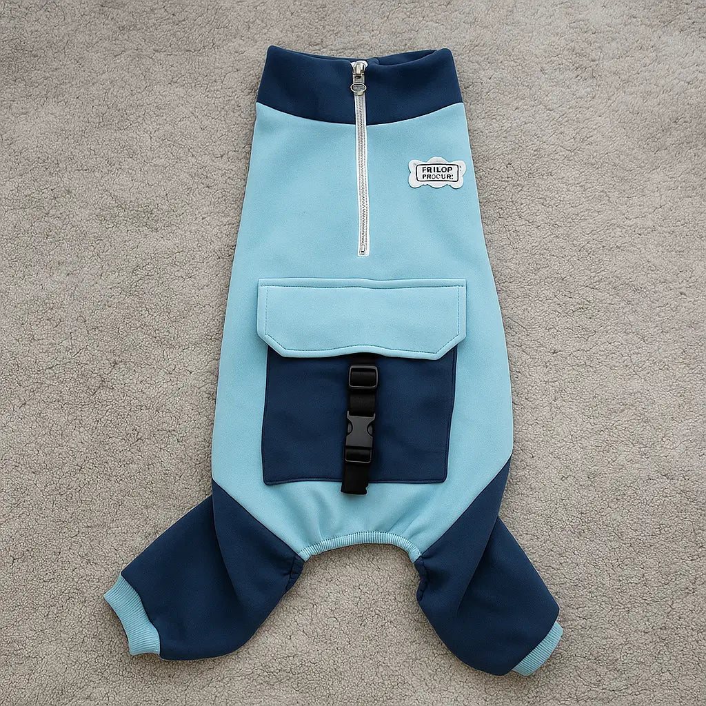 Hundemantel Jumpsuit | warm, winddicht & weich gefüttert