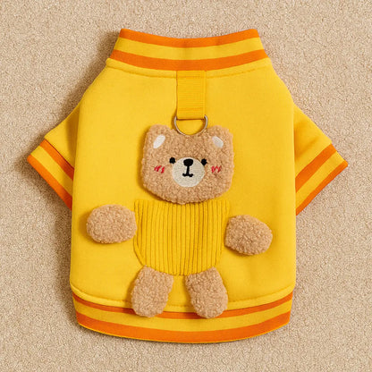 Hundemantel | Warmer Hundepullover mit Bärenmotiv, Süß & Gemütlich