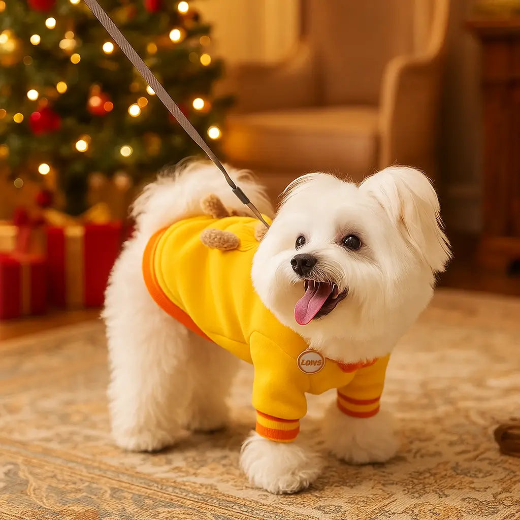Hundemantel | Warmer Hundepullover mit Bärenmotiv, Süß & Gemütlich